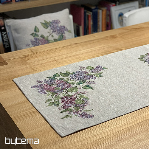 Mantel y pañuelo de gobelino LILA