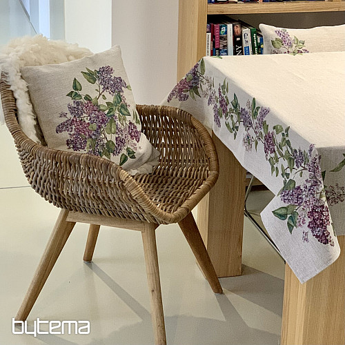 Mantel y pañuelo de gobelino LILA