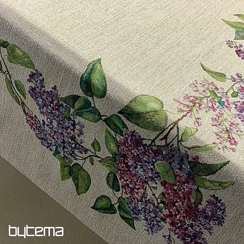 Mantel y pañuelo de gobelino LILA