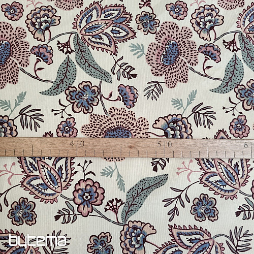 Tela de algodón FLORES BOHO