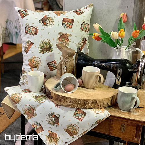 Funda de almohada decorativa HUEVOS DE COLORES