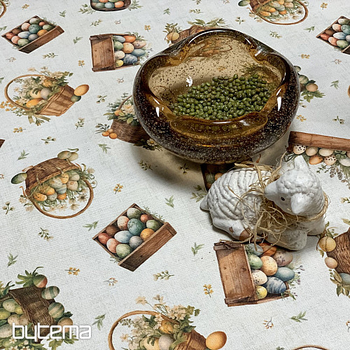 Mantel y bufanda de Pascua HUEVOS DE COLORES