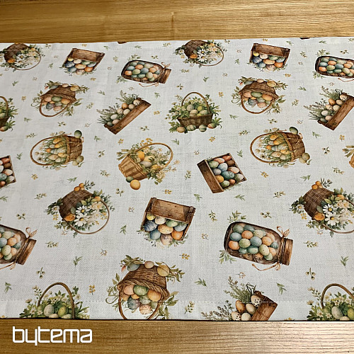 Mantel y bufanda de Pascua HUEVOS DE COLORES