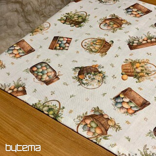 Mantel y bufanda de Pascua HUEVOS DE COLORES