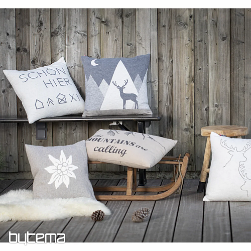 Funda decorativa DF JELEN SILVRETTA gris