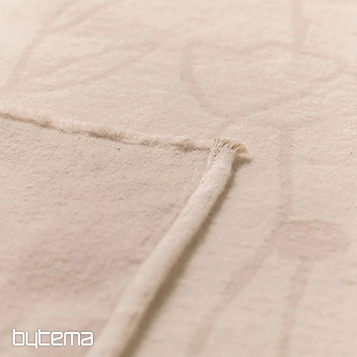 Manta FLORES ÁMBAR beige