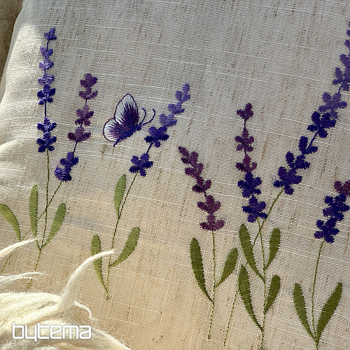 Funda de almohada bordada LAVANDA