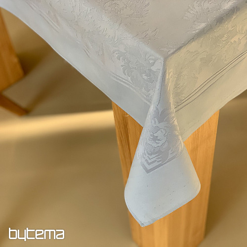 Mantel DAMASCO azul claro 130 x 230