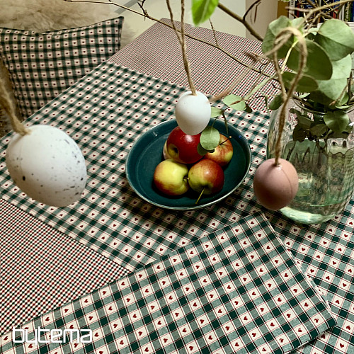 Mantel y pañuelo MAXI CORET verde