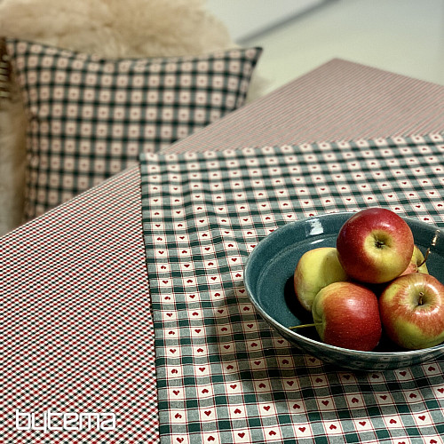 Mantel y pañuelo MAXI CORET verde