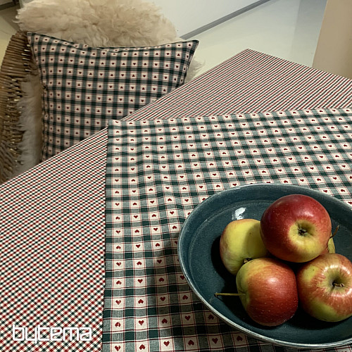 Mantel y pañuelo MAXI CORET verde