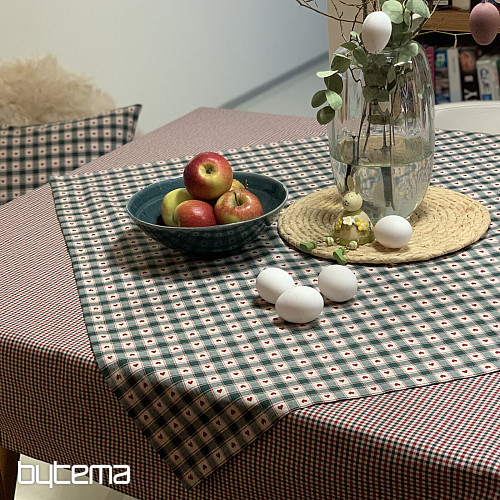 Mantel y pañuelo MAXI CORET verde