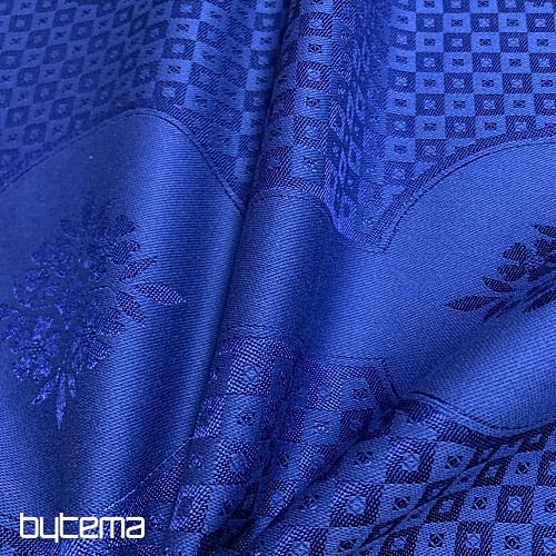 Mantel DAMASCO azul oscuro 140 x 220