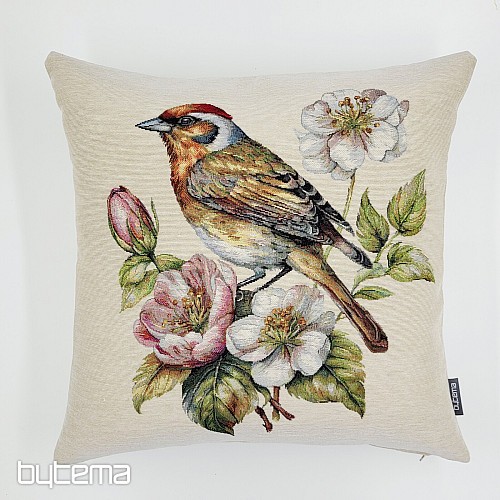 Funda de almohada tapiz JILGUERO EN EL MANZANO