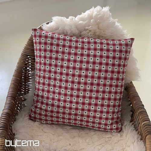 Funda de almohada decorativa MAXI CORET roja