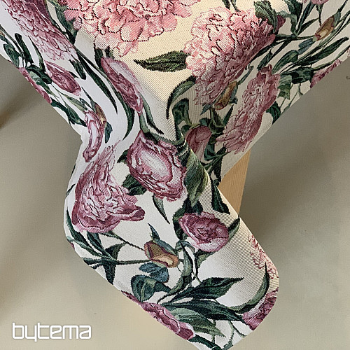 Mantel y bufanda PEONÍAS