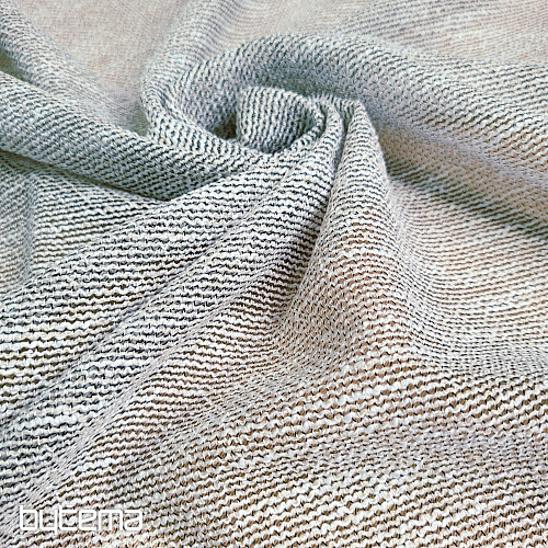 Cortina de lujo GERSTER 11882/0870 en blanco y negro