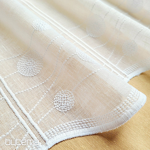 Cortina para vidrieras GERSTER 11857 ruedas blancas