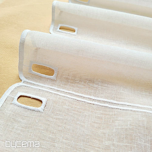 Cortina para vidrieras GERSTER 11857 ruedas blancas