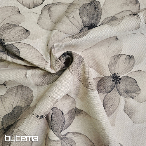 Tela decorativa TUTUKI FLOWER BEIGE