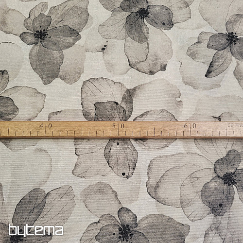 Tela decorativa TUTUKI FLOWER BEIGE