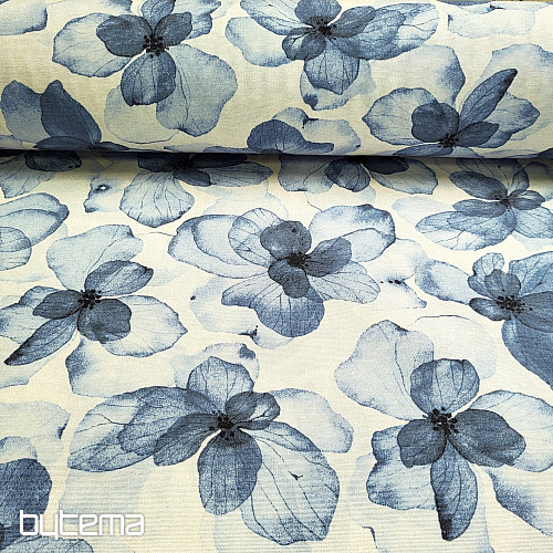 Tela decorativa TUTUKI FLOWER BLUE
