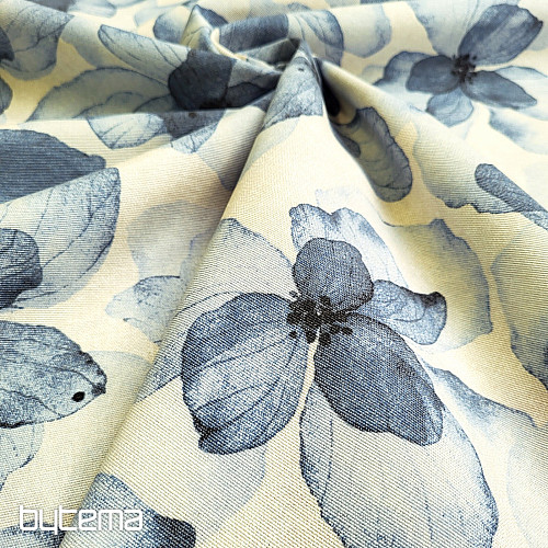 Tela decorativa TUTUKI FLOWER BLUE