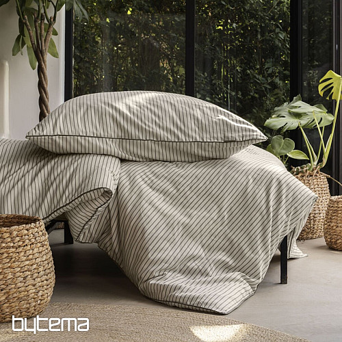 IRISETTE satén de algodón de lujo TOKIO 8607-80 gris beige