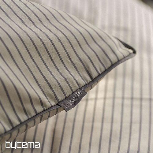 IRISETTE satén de algodón de lujo TOKIO 8607-80 gris beige