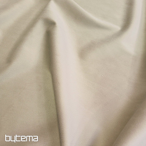 Lujosa tela decorativa monocromática de diseño GERSTER 77042/0023, color beige claro.