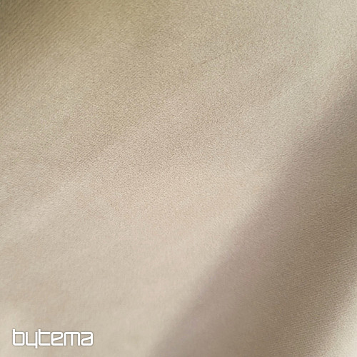 Lujosa tela decorativa monocromática de diseño GERSTER 77042/0023, color beige claro.