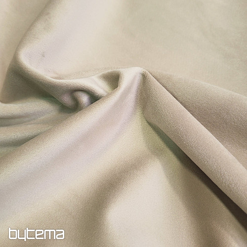 Lujosa tela decorativa monocromática de diseño GERSTER 77042/0023, color beige claro.