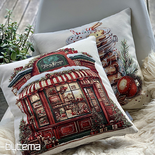 Cubierta decorativa navideña TIENDA DE NAVIDAD