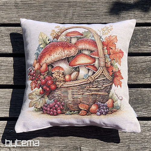 Funda de almohada de tapiz CHAMPIÑONES EN EL CARRITO