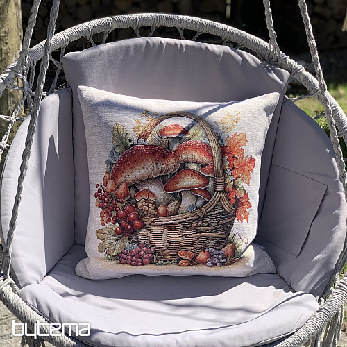 Funda de almohada de tapiz CHAMPIÑONES EN EL CARRITO