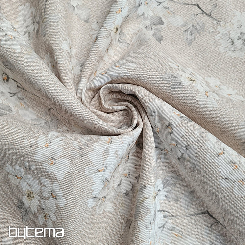 Tela decorativa gris almendra