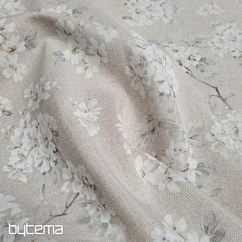 Tela decorativa gris almendra