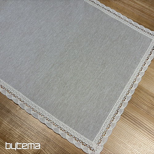Mantel tapiz y bufanda NATURALEZA CON ENCAJE