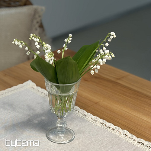 Mantel tapiz y bufanda NATURALEZA CON ENCAJE