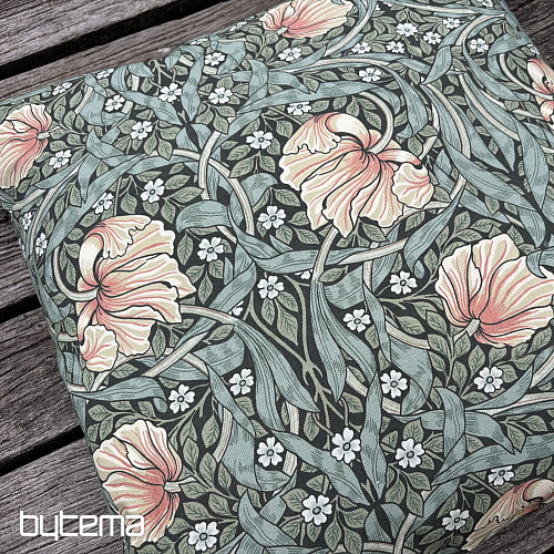 Funda de almohada decorativa FLORES DORADAS