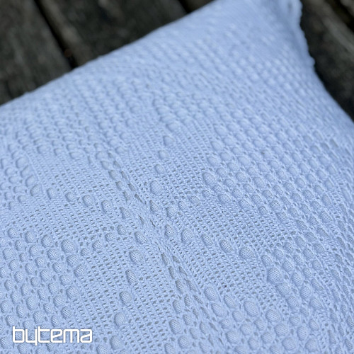 Funda decorativa de encaje blanco