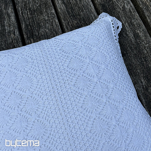 Funda decorativa de encaje FLORES pequeñas blancas