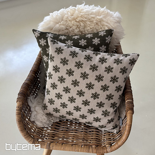 Lujosa cubierta decorativa con escamas marrón verdosas B