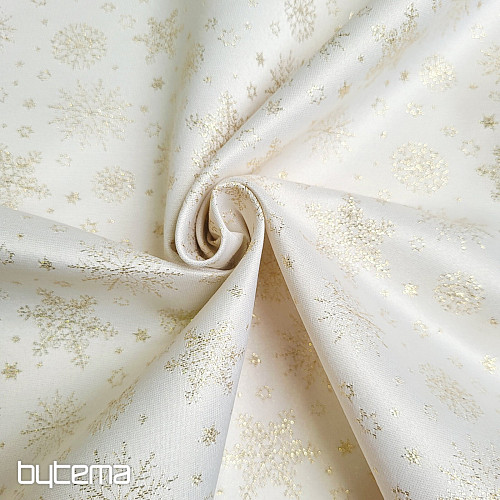 Tela decorativa de teflón FLAKES COPO LUREX oro