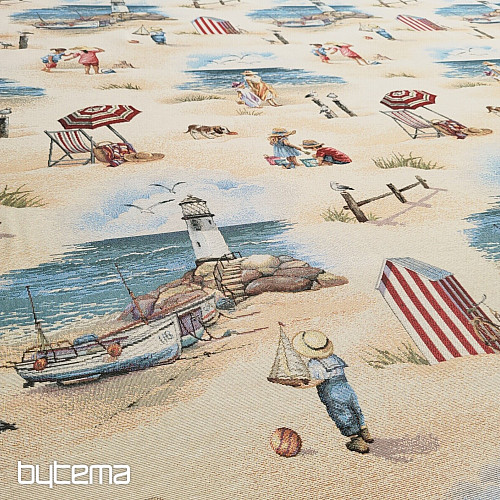 Tapiz con la imagen de NIÑOS EN LA PLAYA.