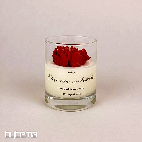 Vela aromática de flores BESO APASIONADO