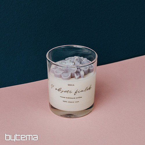 Vela aromática floral EN EL ABRAZO DE LA VIOLETA