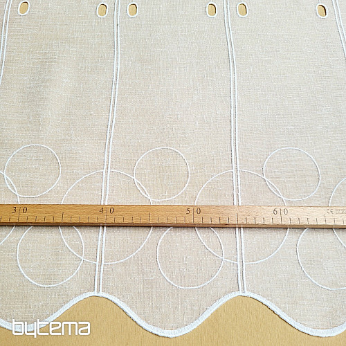 Cortina para vidriera GERSTER 11895/0001 GITA blanca