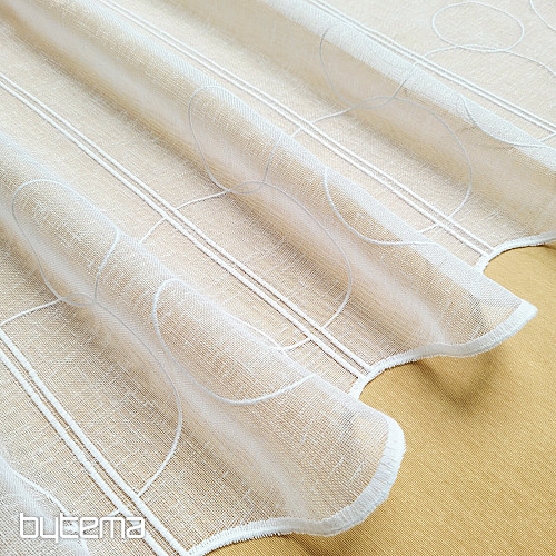 Cortina para vidriera GERSTER 11895/0001 GITA blanca