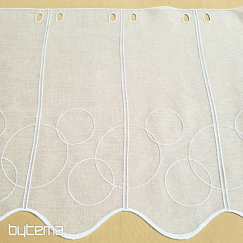 Cortina para vidriera GERSTER 11895/0001 GITA blanca